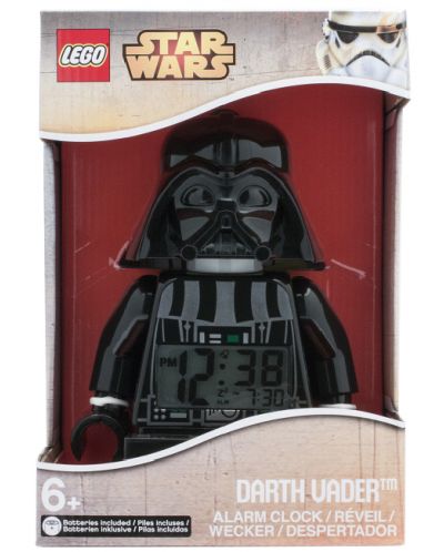 Настолен часовник Lego Wear - Star Wars,  Darth Vader, с будилник - 5