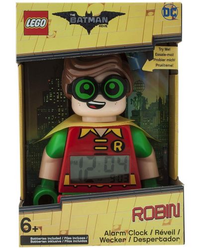 Настолен часовник Lego Wear - Batman Movie,  Robin, с будилник - 4