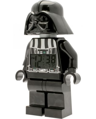 Настолен часовник Lego Wear - Star Wars,  Darth Vader, с будилник - 1