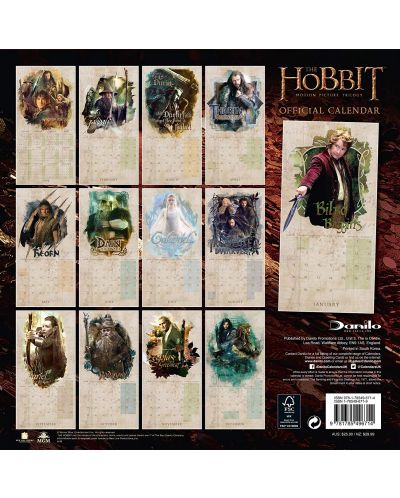 Стенен Календар Danilo 2019 - The Hobbit - 4