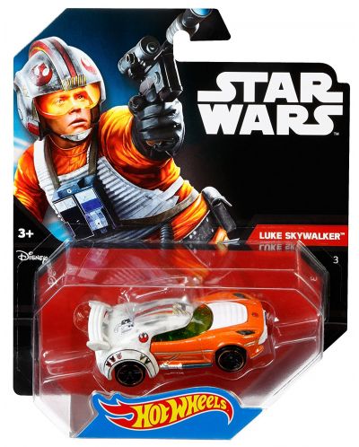 Количка Mattel Hot Wheels Star Wars - Luke Skywalker, 1:64 - 5