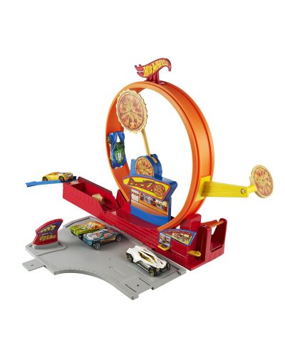 Писта с количка Hot Wheels - Speedy Pizza