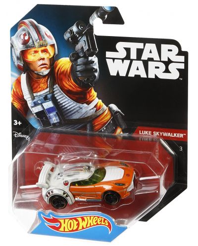 Количка Mattel Hot Wheels Star Wars - Luke Skywalker, 1:64 - 2