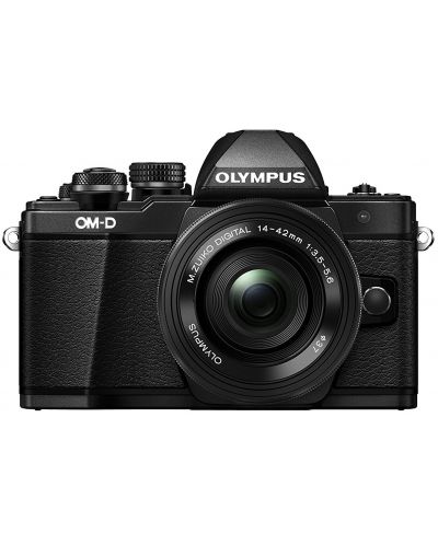 Olympus E-M10 II (черен) OM-D + обектив Olympus MFT 14-42mm f/3.5-5.6 II R MSC black