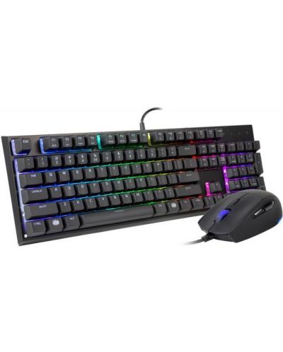 Kомплект мишка и клавиатура Cooler Master - MasterSet MS120, RGB, черна