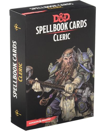 Допълнение към ролева игра Dungeons & Dragons - Spellbook Cards: Cleric - 1