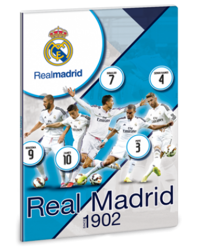 Ученическа тетрадка формат А4 - Real Madrid 40 листа - 1