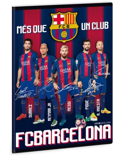Ученическа тетрадка A4, 40 листа Ars Una FC Barcelona - 1