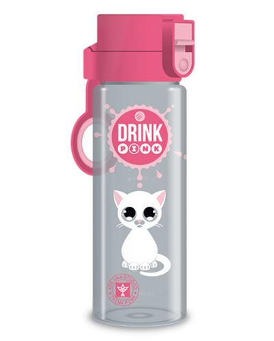 Детска бутилка за вода Ars Una - Think-Pink, 500 ml - 1