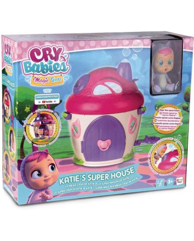 Комплект IMC Toys Cry Babies Magic Tears - Плачеща кукла Кейти с къщичка - 5