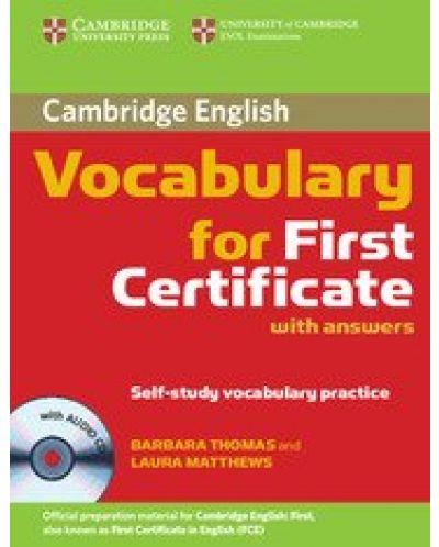 Cambridge Vocabulary for First Certificate Book with answers (книга с отговори + Audio CD) - 1
