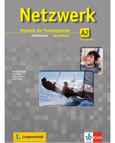 Netzwerk 2 Arbeitsbuch: Немски език - ниво A2 (учебна тетрадка + 2 Audio-CDs) - 1