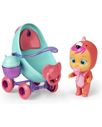 Комплект IMC Toys Cry Babies Magic Tears - Плачеща кукла Фенси с количка - 2