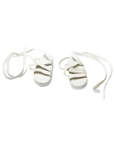 Чифт обувки за кукла Paola Reina - Бели сандали с каишки, 32 cm - 2