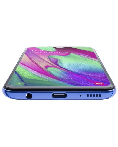 Смартфон Samsung Galaxy A40 - 5.9, 64GB, син - 5