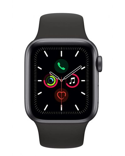 Смарт часовник Apple - S5, 40mm, сив с черна каишка - 2