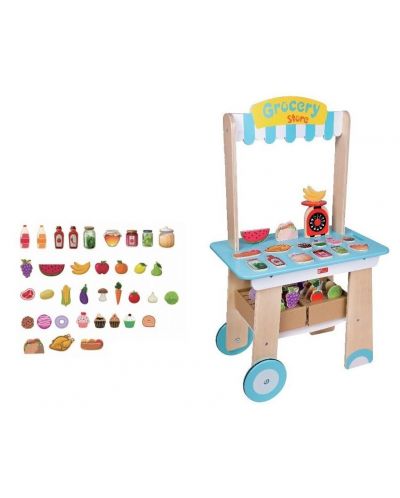 Детски дървен комплект Classic World - Магазин за хранителни стоки - 1