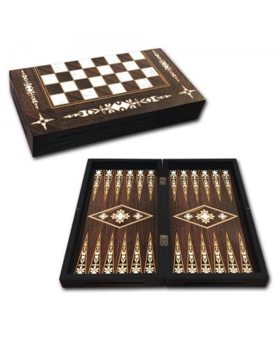 Луксозна игра 2 в 1 - Табла и шах, Antic Yonca - 1