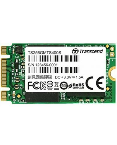 SSD памет Transcend - TS256GMTS400S, 256GB, M.2, SATA III - 2