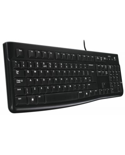 Клавиатура Logitech - K120 OEM, черна - 1
