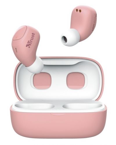 Безжични слушалки Trust - Nika Compact, TWS, розови - 5