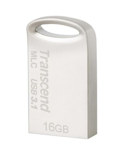 Флаш памет Transcend - Jetflash 720, 16GB, USB 3.1, сребриста - 1