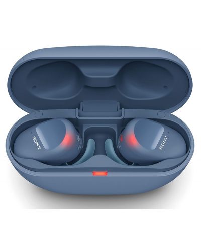 Безжични слушалки Sony - WF-SP800N, сини - 2