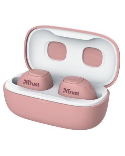Безжични слушалки Trust - Nika Compact, TWS, розови - 6