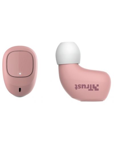 Безжични слушалки Trust - Nika Compact, TWS, розови - 4