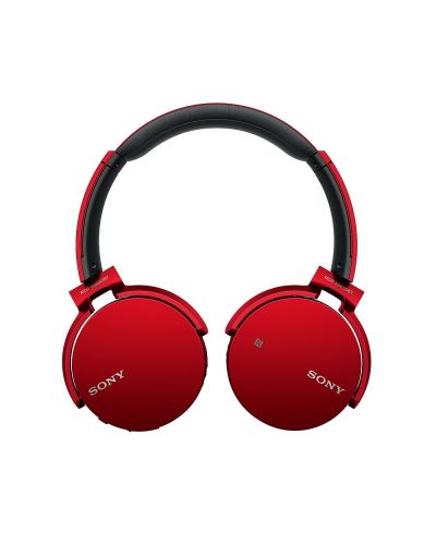 Слушалки Sony MDR-XB650BT - червени - 2