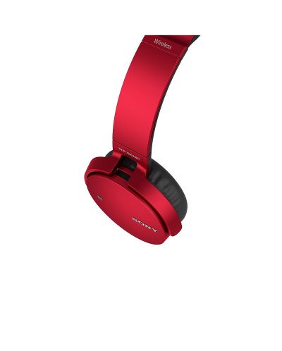 Слушалки Sony MDR-XB650BT - червени - 3