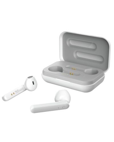 Безжични слушалки Trust - Primo Touch, TWS, бели - 2