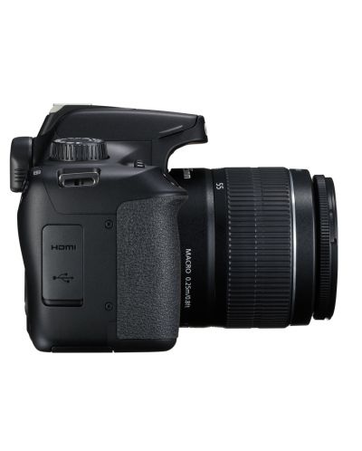 DSLR фотоапарат Canon EOS - 4000D, EF-S 18-55-mm DC, черен - 4