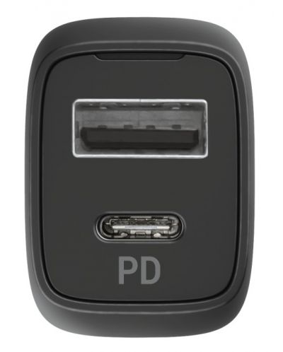 Зарядно за кола Trust - Qmax, USB-A/C, 30W, черно - 4