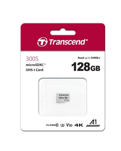 Памет Transcend - 128 GB, microSD - 2