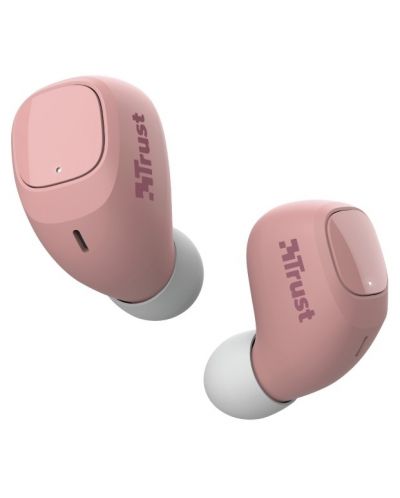 Безжични слушалки Trust - Nika Compact, TWS, розови - 2