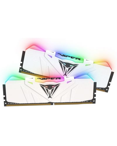 Оперативна памет Patriot - Viper RGB, 16GB, DDR4, 3200MHz, бяла - 2