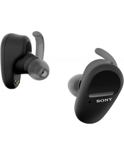Безжични слушалки Sony - WF-SP800N, черни - 1