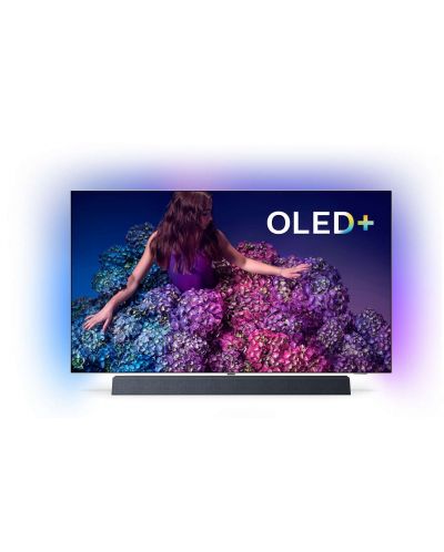 Смарт телевизор Philips - 55OLED934, 55", 4K, OLED, черен - 1