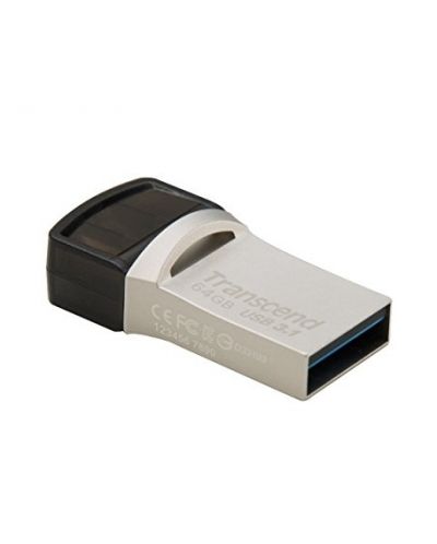 Флаш памет Transcend - Jetflash 890S, 64GB, USB 3.1 - 2
