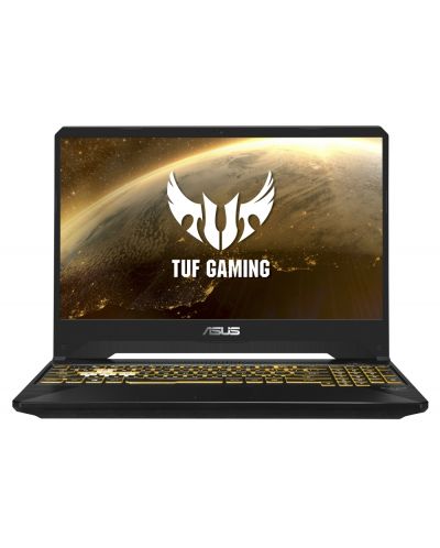 Гейминг лаптоп Asus TUF - FX505DY-BQ024, черен - 1