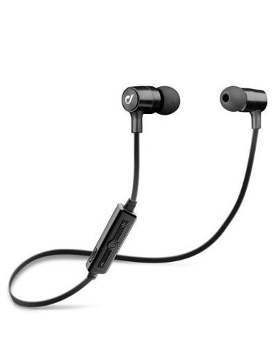 Безжични слушалки с микрофон Cellularline - Unique Design, черни - 1