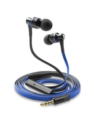 Слушалки с микрофон Cellularline - Audiopro Mosquito, сини - 1