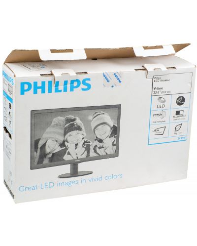 Монитор Philips 243V5QSBA - 23.6" Wide MVA LED (разопакован) - 2