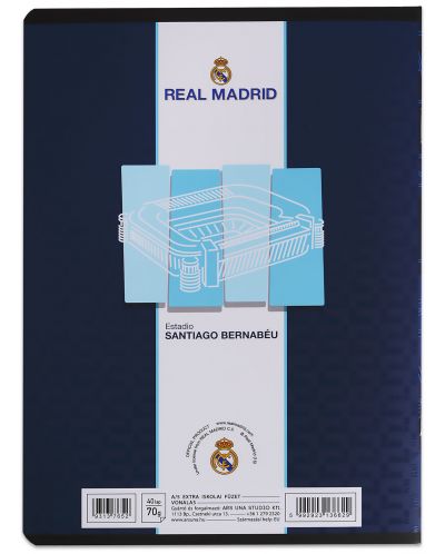 Ученическа тетрадка А5 формат - Реал Мадрид - 2