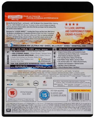 The Martian Extended Edition 4K (Blu Ray) - 2