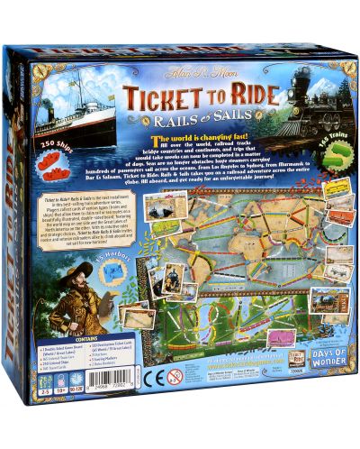 Настолна игра Ticket to Ride - Rails & Sails - 2