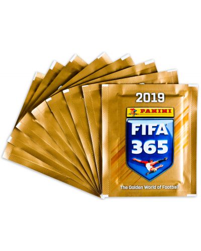 Стикери Panini FIFA 365 2019 - пакет с 5 бр. стикери - 2