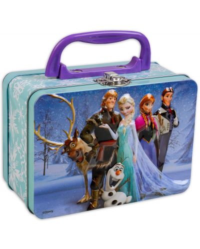Детски пъзел Spin Master Disney Frozen - Замръзналото кралство, в метално куфарче - 1