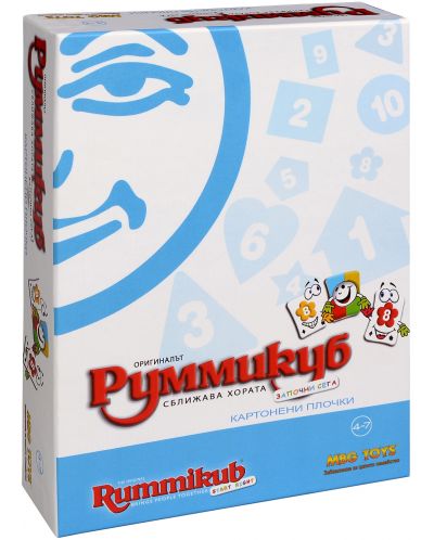 Детска настолна игра MBG Toys - Руммикуб джуниър - 1